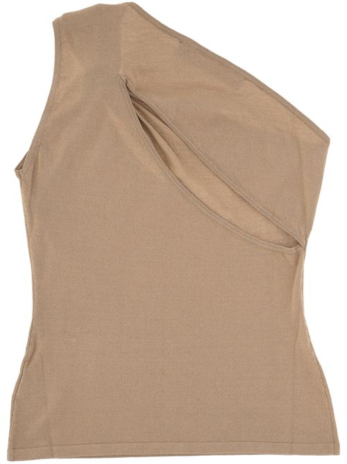 Taupe asymmetric top FEDERICA TOSI | 4335142024